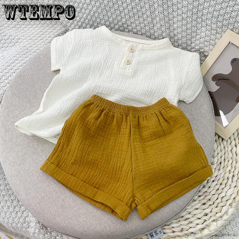 Summer Minimalist Children s Set Thin Breathable 2-piece Set Children s T-shirt+shorts 2-piece Set 120
Summer Minimalist Children s Set Thin Breathable 2-piece Set Children s T-shirt+shorts 2-piece Set 120