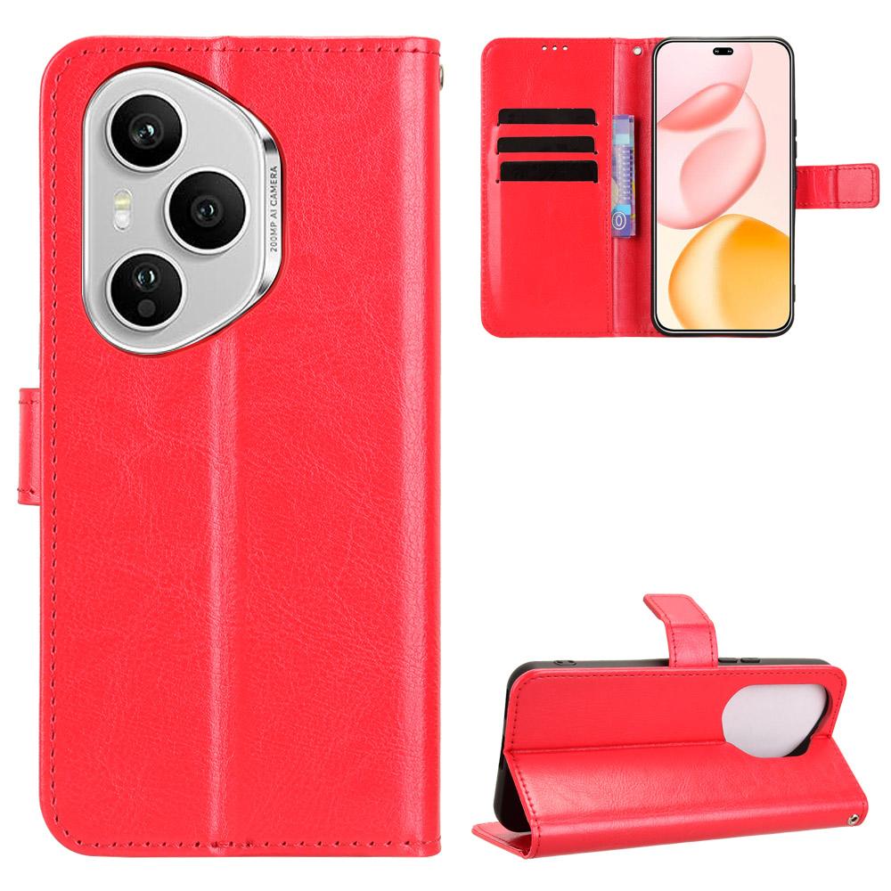 Для Honor 400 Pro 5G (Глобальный) Чехол из искусственной кожи с ремешком, текстура Crazy Horse, чехол-кошелек для телефона Red
Для Honor 400 Pro 5G (Глобальный) Чехол из искусственной кожи с ремешком, текстура Crazy Horse, чехол-кошелек для телефона Red