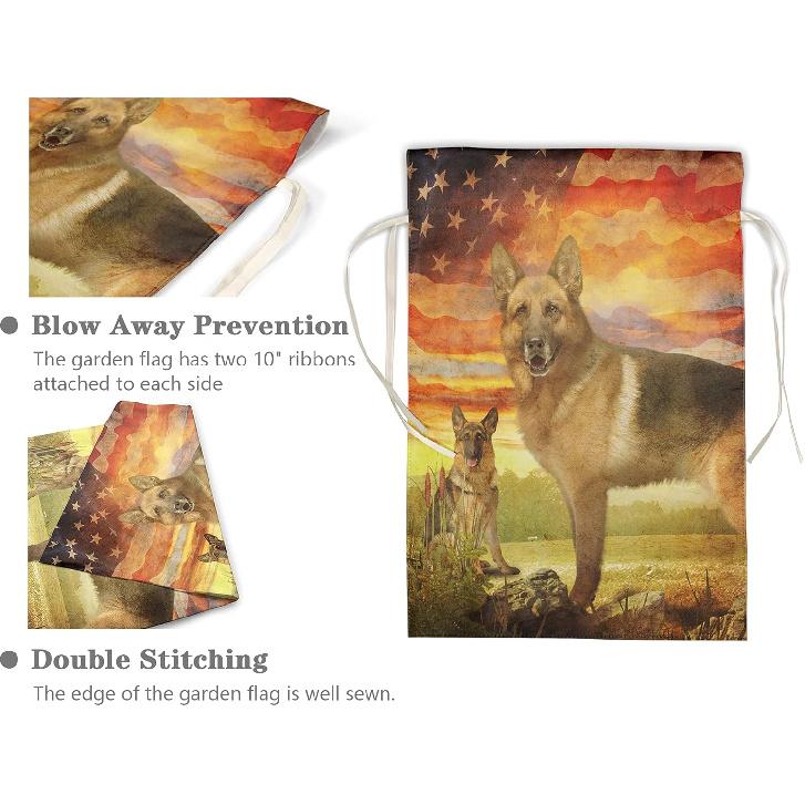 Флаг для сада Немецкая овчарка - Американский флаг Домашний декоративный Флаги для двора с собакой и домашним животным Двусторонний Сезонный декор 12 x 18 дюймов American Flag
Флаг для сада Немецкая овчарка - Американский флаг Домашний декоративный Флаги для двора с собакой и домашним животным Двусторонний Сезонный декор 12 x 18 дюймов American Flag