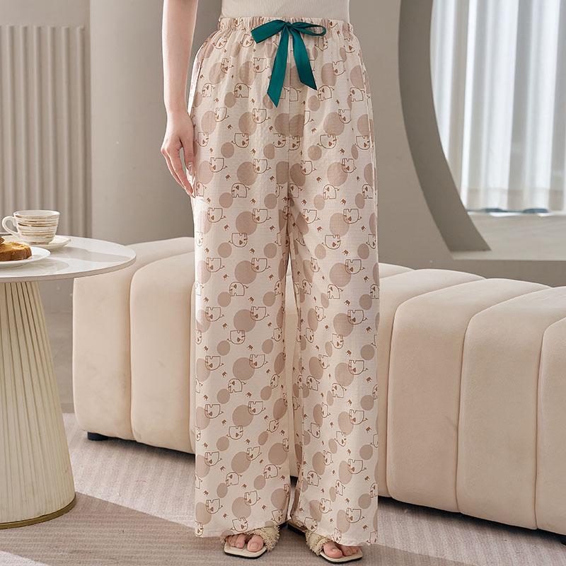 Spring & Summer Wide-Leg Cotton Silk Printed Beach Pants, One Size, Lace-Up, Perfect for Casual or Sleepwear One Size
Spring & Summer Wide-Leg Cotton Silk Printed Beach Pants, One Size, Lace-Up, Perfect for Casual or Sleepwear One Size