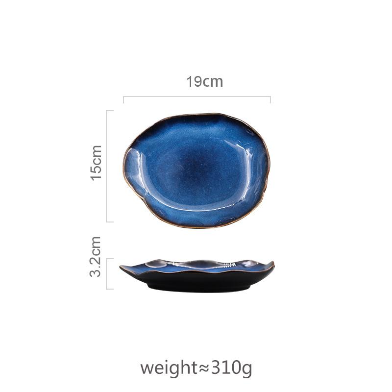 Ceramic Plate Irregular Dish Tableware Series Western Food Plate European Blue Color Glaze Salad Bowl Main Dish Kitchen Supplies
Ceramic Plate Irregular Dish Tableware Series Western Food Plate European Blue Color Glaze Salad Bowl Main Dish Kitchen Supplies
