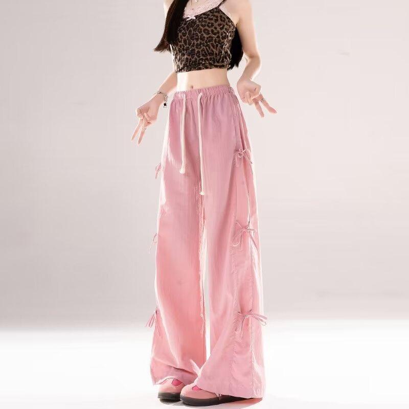 Брюки для работы с завязками-бантами для женщин, новый стиль, на кулиске, с низкой посадкой, свободные, повседневные, широкие штанины 3XL
Брюки для работы с завязками-бантами для женщин, новый стиль, на кулиске, с низкой посадкой, свободные, повседневные, широкие штанины 3XL