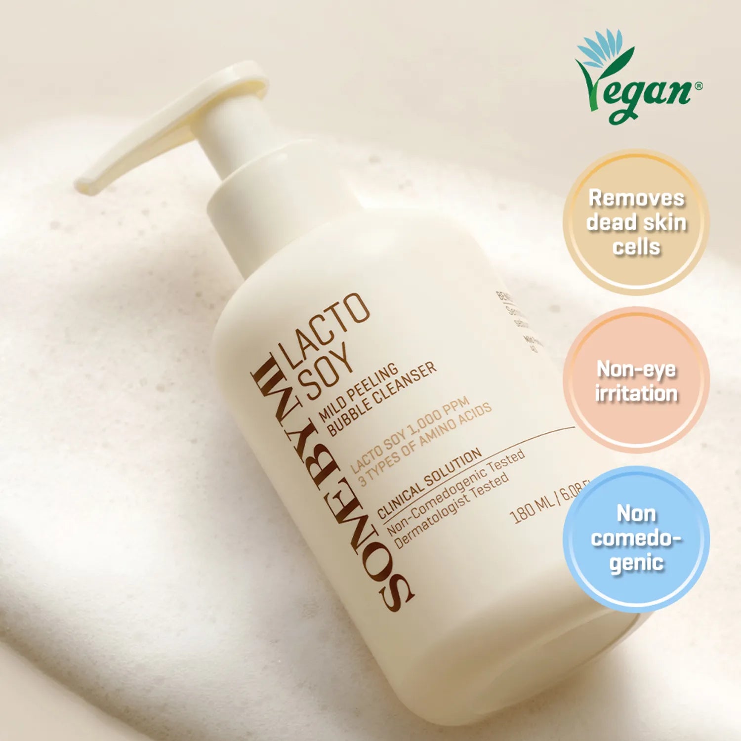 SOME BY MI Lacto Soy Mild Peeling Bubble Cleaser 180ml 180ml
SOME BY MI Lacto Soy Mild Peeling Bubble Cleaser 180ml 180ml