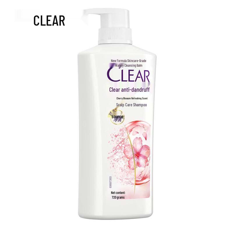 Clear Anti-Dandruff Shampoo Cherry Blossom Scent 720g
Clear Anti-Dandruff Shampoo Cherry Blossom Scent 720g