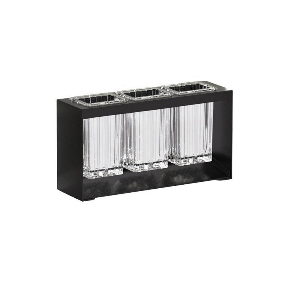 Transparent Chopsticks Spoon Storage Rack Carbon Steel Tableware Drainage Rack Kitchen Black 3 Cups
Transparent Chopsticks Spoon Storage Rack Carbon Steel Tableware Drainage Rack Kitchen Black 3 Cups