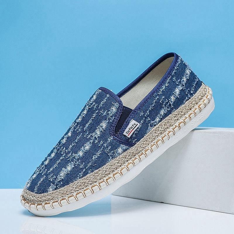 Fisherman shoes men s 2025 autumn and summer new denim trendy canvas shoes super soft and breathable one-pedal student trendy cloth shoes 44
Fisherman shoes men s 2025 autumn and summer new denim trendy canvas shoes super soft and breathable one-pedal student trendy cloth shoes 44