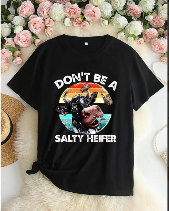 Plus Size Cow Print T-Shirt, Casual Crew Neck Short Sleeve T-Shirt, Women s Plus Size Clothing 1XL чёрный
Plus Size Cow Print T-Shirt, Casual Crew Neck Short Sleeve T-Shirt, Women s Plus Size Clothing 1XL чёрный