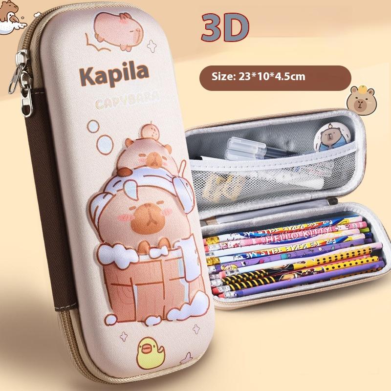 3D Cute Capybara Pencil Case Drop Resistant Waterproof Storage Box Hard Shell Decompression Pen Bag Student School Supplies
3D Cute Capybara Pencil Case Drop Resistant Waterproof Storage Box Hard Shell Decompression Pen Bag Student School Supplies
