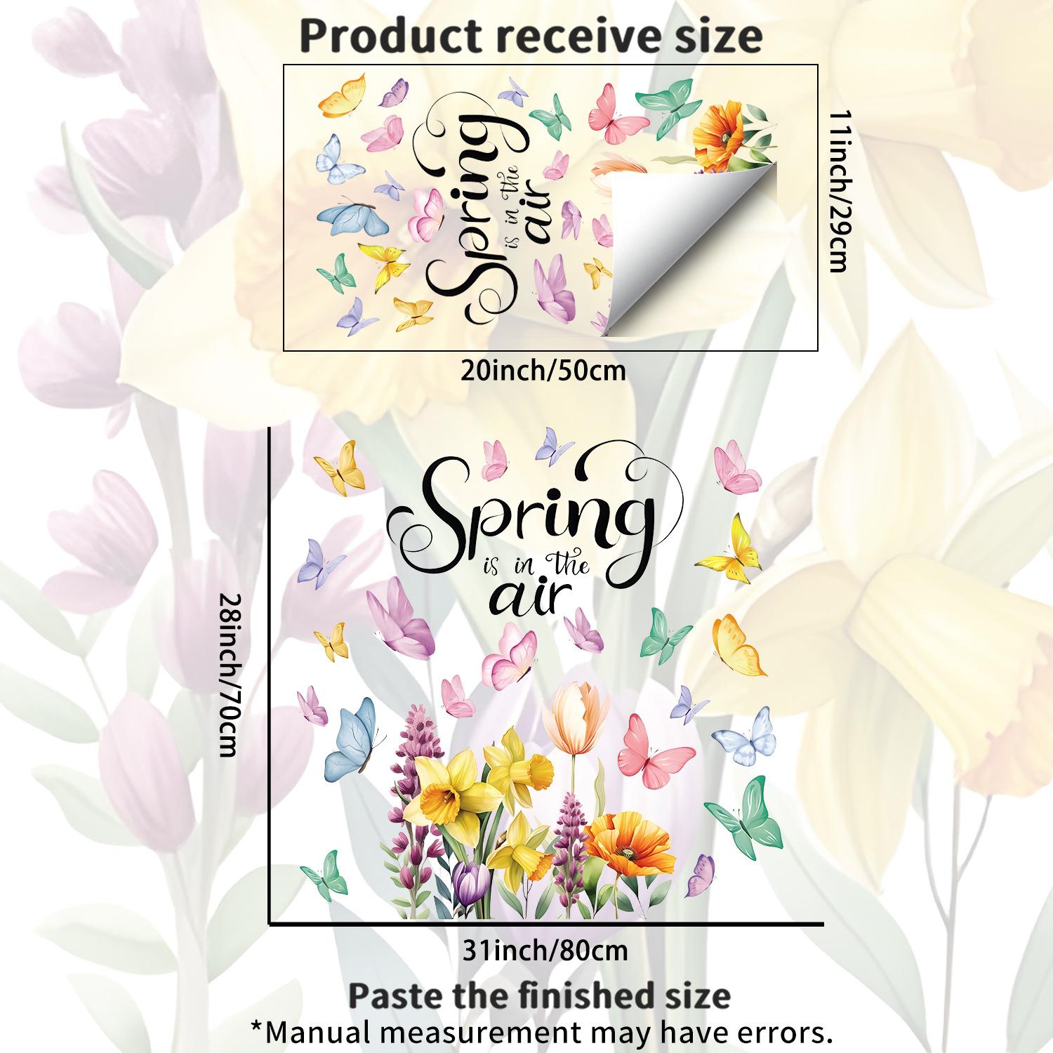 Spring Floral Butterfly Glass Sticker Film for Bedroom, Bathroom, Living Room, Balcony and Window Decoration JDT-A553
Spring Floral Butterfly Glass Sticker Film for Bedroom, Bathroom, Living Room, Balcony and Window Decoration JDT-A553