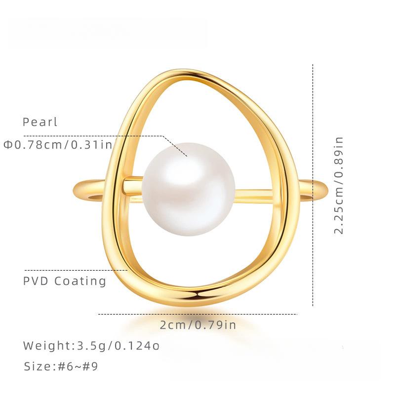 Необычное геометрическое полое кольцо с жемчугом из нержавеющей стали с вакуумным покрытием, кольцо премиум-класса, женское 9
Необычное геометрическое полое кольцо с жемчугом из нержавеющей стали с вакуумным покрытием, кольцо премиум-класса, женское 9
