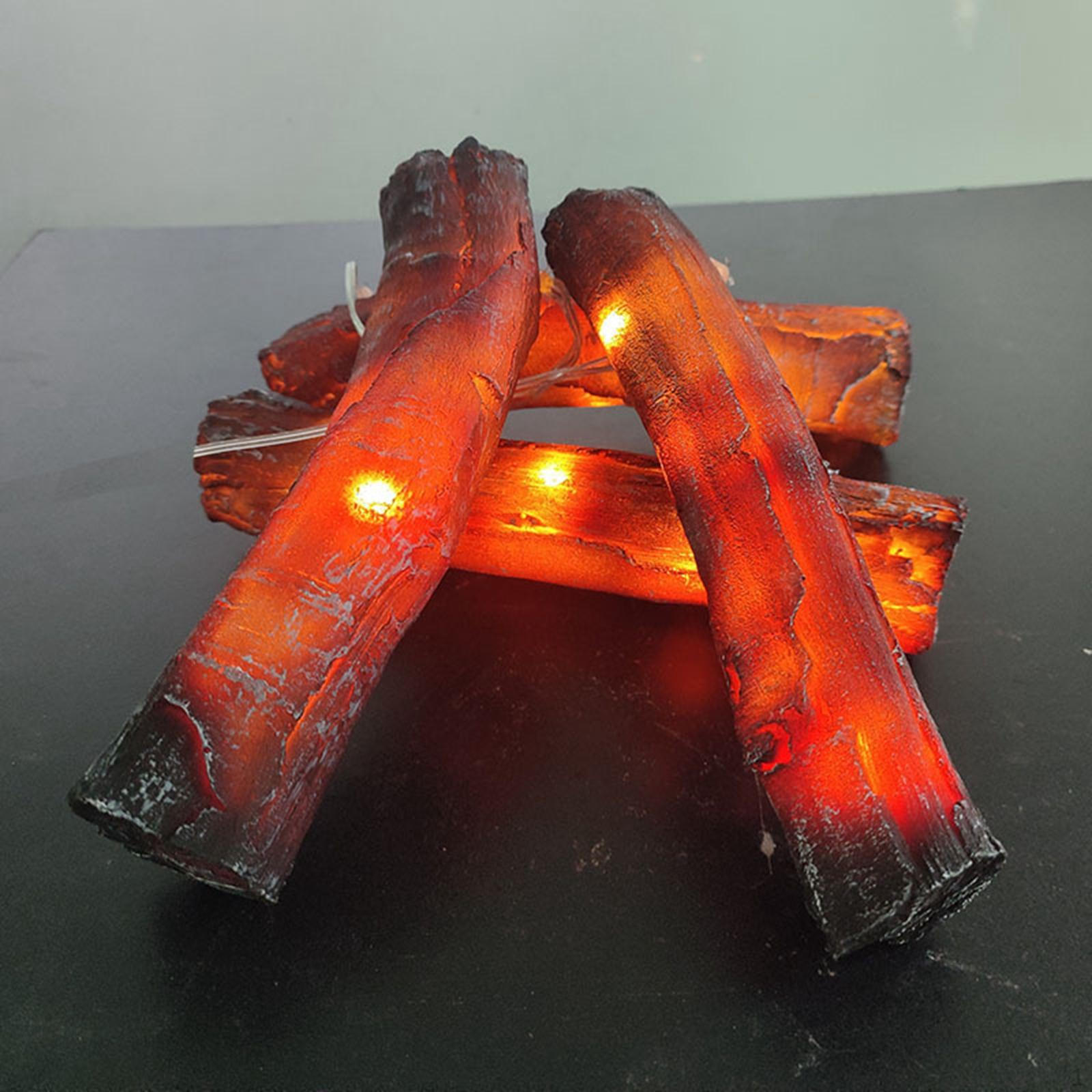4 Pieces Fireplace Log Light Artificial Resin Flameless Electric 18 cm
4 Pieces Fireplace Log Light Artificial Resin Flameless Electric 18 cm