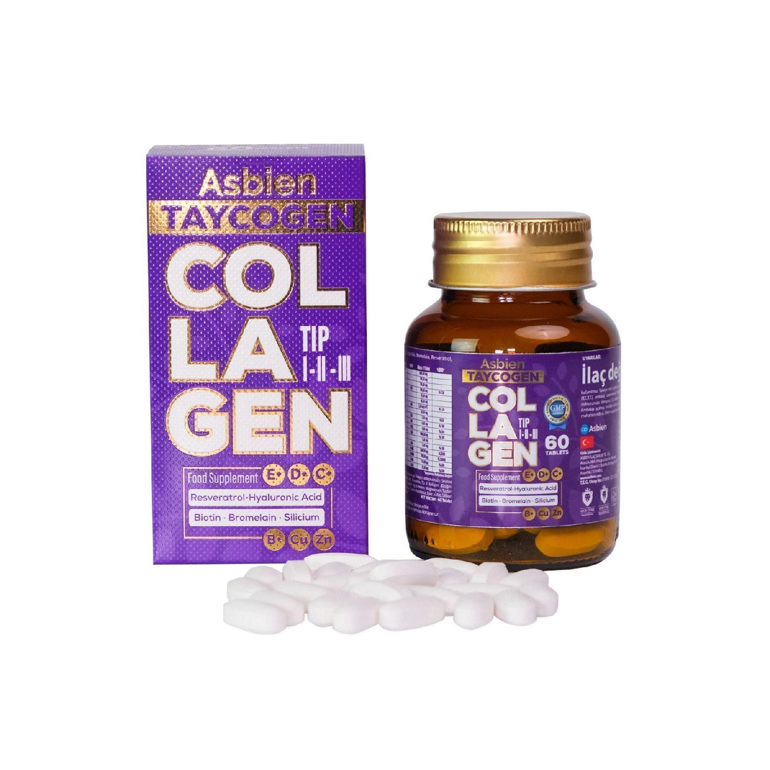 Taycogen 60 Tab. Type 1 -2 -3 Biotin, Resveratrol, Hyaluronic Acid, Silicon, B Complex
Taycogen 60 Tab. Type 1 -2 -3 Biotin, Resveratrol, Hyaluronic Acid, Silicon, B Complex