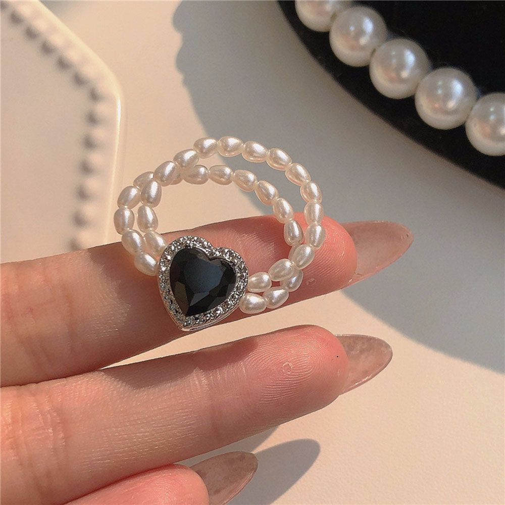 Gift Diamond Pearl Metal Fashion Accessories Heart-shaped Party Jewelry Rings Finger Ring Bead Ring
Gift Diamond Pearl Metal Fashion Accessories Heart-shaped Party Jewelry Rings Finger Ring Bead Ring