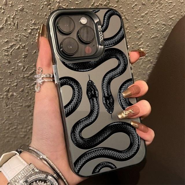 Luxurious Black Gold Snake Phone Case for 16 17 16E 15 Pro Max 14 13 12 11 ProMax iPhone Air Shockproof Bumper Back Cover For iPhone 17
Luxurious Black Gold Snake Phone Case for 16 17 16E 15 Pro Max 14 13 12 11 ProMax iPhone Air Shockproof Bumper Back Cover For iPhone 17