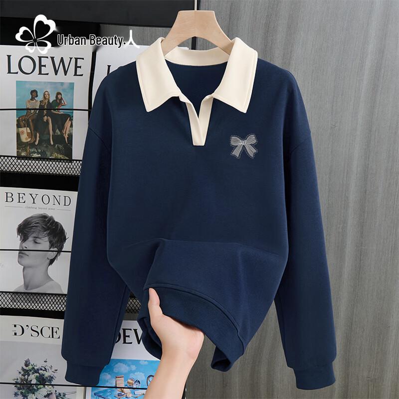 Women s Striped Bow Polo Sweatshirt M
Women s Striped Bow Polo Sweatshirt M