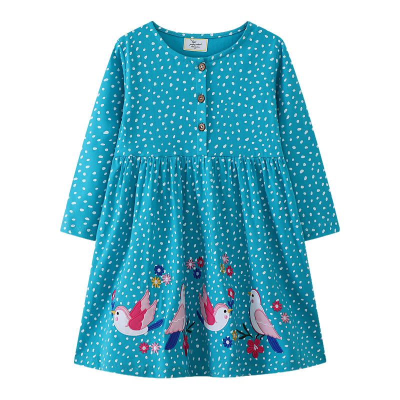 2026 European & American Kids Long-Sleeved Spring/Autumn Dresses 7T (Height 120-130 cm)
2026 European & American Kids Long-Sleeved Spring/Autumn Dresses 7T (Height 120-130 cm)