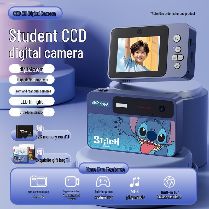 Disney x50 Retro HD Camera: New Model for Children & Students, Dual Camera with Beauty Mode - Perfect Birthday Gift
Disney x50 Retro HD Camera: New Model for Children & Students, Dual Camera with Beauty Mode - Perfect Birthday Gift