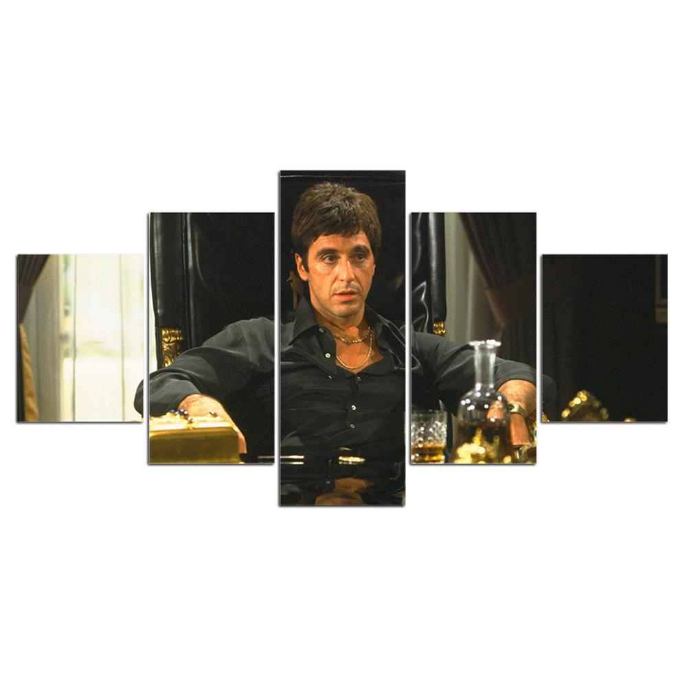 5 Panel Scarface Movie Modular Wall Art Canvas Posters Pictures HD Print Paintings Home Decor Living Room Bedroom Accessories 20X35 20X45 20X55CM
5 Panel Scarface Movie Modular Wall Art Canvas Posters Pictures HD Print Paintings Home Decor Living Room Bedroom Accessories 20X35 20X45 20X55CM