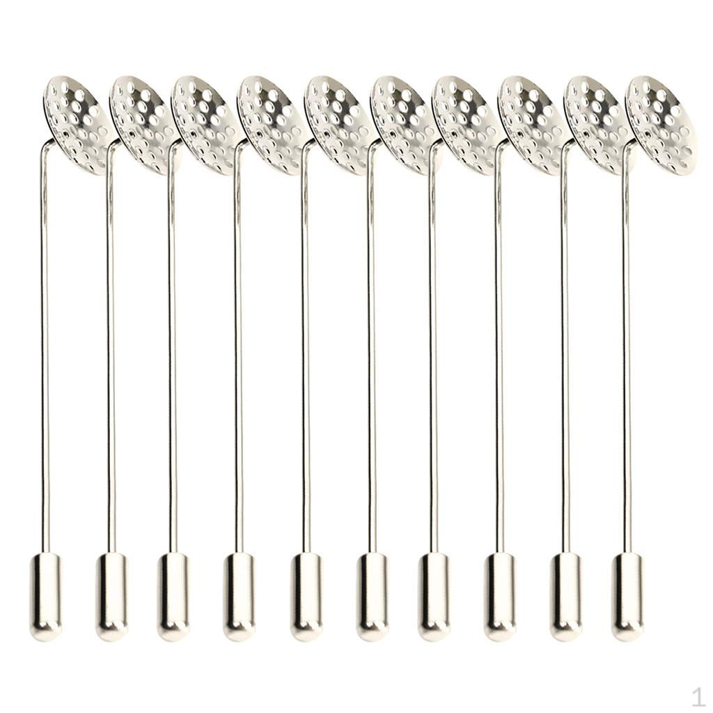 10 Pieces Silver Brooches Blank Base Brooch Pins DIY Jewelry Findings Accessories
10 Pieces Silver Brooches Blank Base Brooch Pins DIY Jewelry Findings Accessories