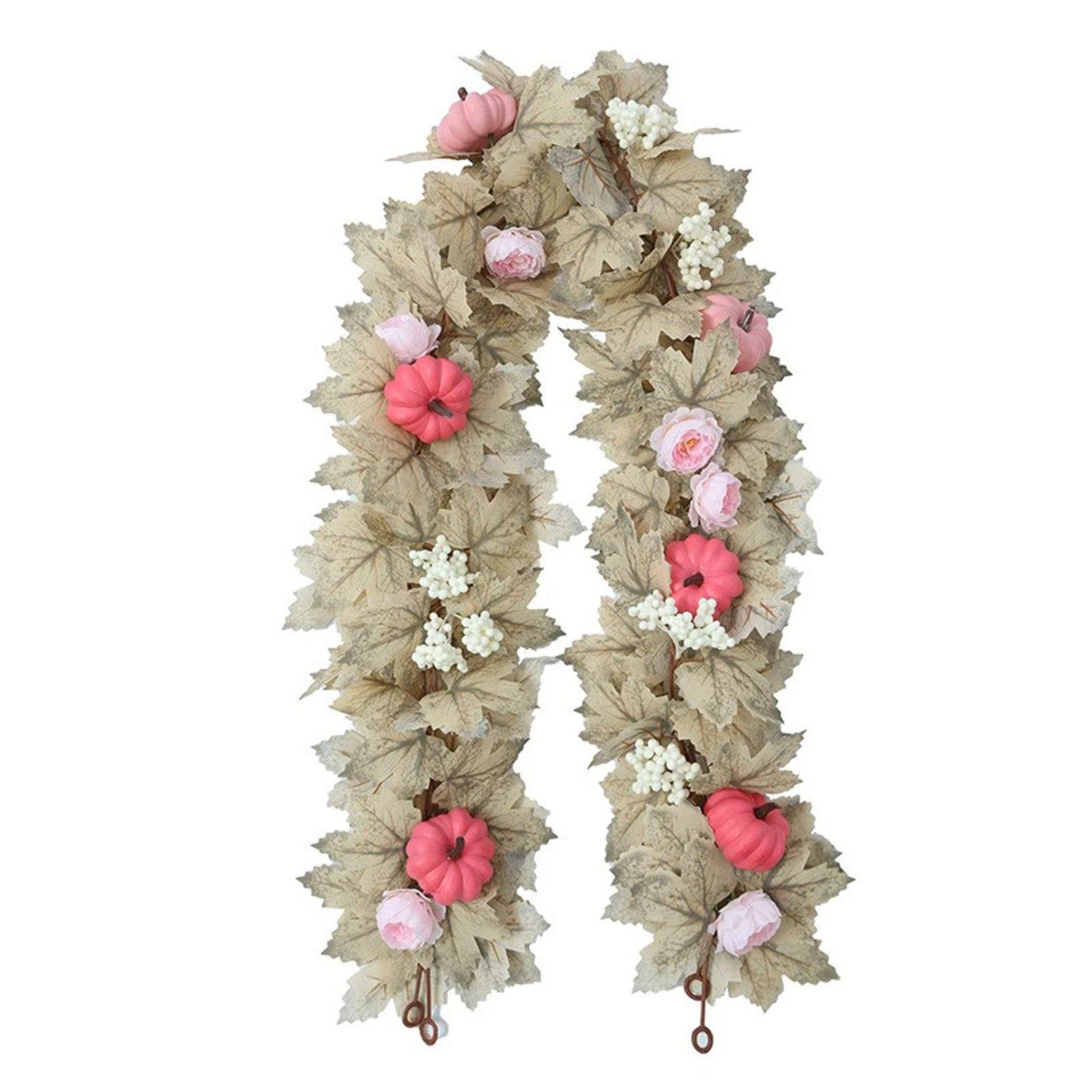 Halloween Thanksgiving Pink Decorations Artificial Fall Maple Leaves Garland Autumn Hanging Pink Pumpkins Flowers Berries Rattan
Halloween Thanksgiving Pink Decorations Artificial Fall Maple Leaves Garland Autumn Hanging Pink Pumpkins Flowers Berries Rattan