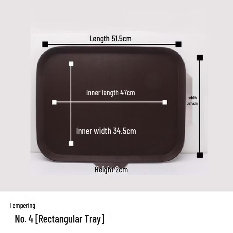 Non-slip Tempered Plastic Serving Tray
Non-slip Tempered Plastic Serving Tray