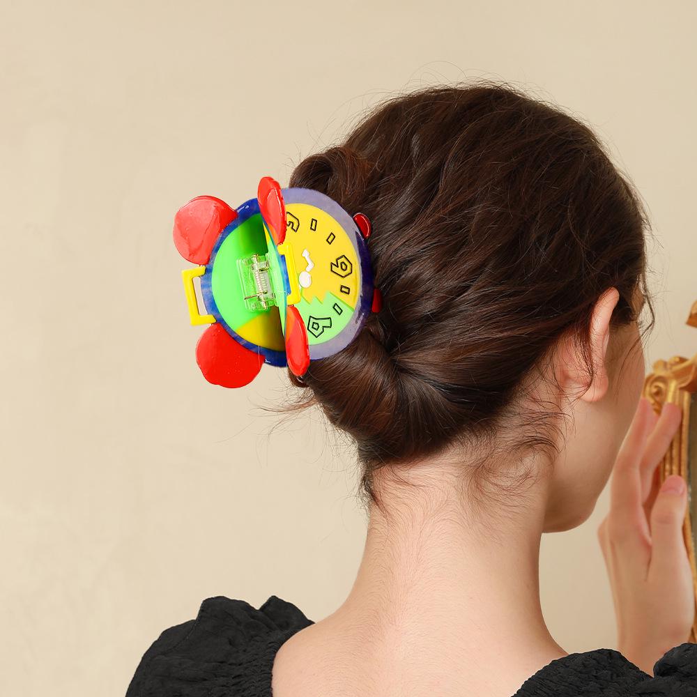 2024 Autumn Cute Cartoon Clock Hair Clip - Back of Head Acetate Ponytail Accessory Acetate Material
2024 Autumn Cute Cartoon Clock Hair Clip - Back of Head Acetate Ponytail Accessory Acetate Material