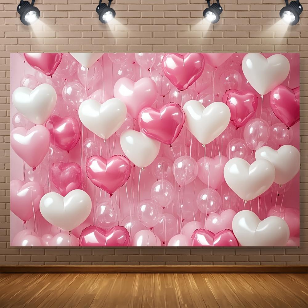 VIKAMA Heart shaped Balloon Tapestry Pink White Rose Red Heart shaped Balloon Background Wall Party Decoration 74x94cm(29x37in)
VIKAMA Heart shaped Balloon Tapestry Pink White Rose Red Heart shaped Balloon Background Wall Party Decoration 74x94cm(29x37in)