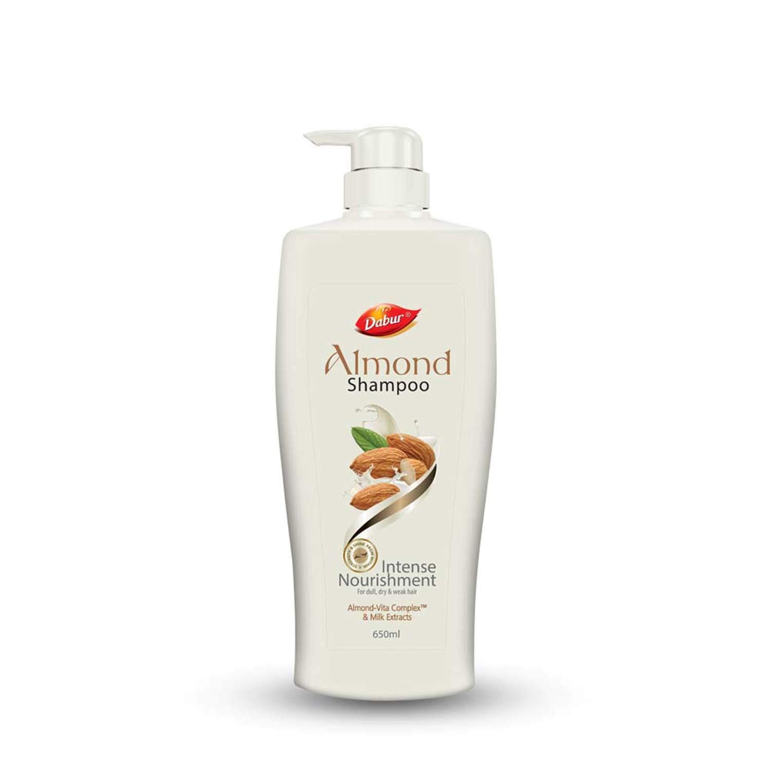 Dabur Almond Shampoo 650 ml Intense Nourishment Smooth Soft Hair Strengthening Dry Damaged Almond Vita Complex Extracts
Dabur Almond Shampoo 650 ml Intense Nourishment Smooth Soft Hair Strengthening Dry Damaged Almond Vita Complex Extracts