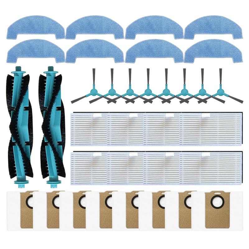 A78E-Replacement Parts 34PCS Set For Ultenic T20 Pro Vacuum Cleaner- Main Brush, Side Brush, HEPA Filter, Mop Cloth, Dust Bag
A78E-Replacement Parts 34PCS Set For Ultenic T20 Pro Vacuum Cleaner- Main Brush, Side Brush, HEPA Filter, Mop Cloth, Dust Bag