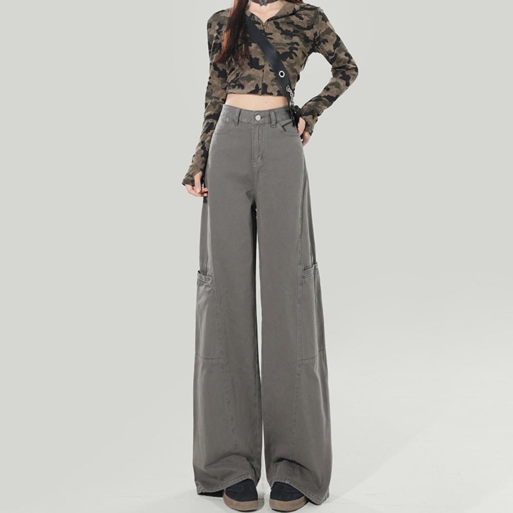 Американские джинсы-карго с высокой посадкой женские весенне-осенние новый дизайнерский нишевый свободный крой широкие брюки-клёш тренд XL светло-серый
Американские джинсы-карго с высокой посадкой женские весенне-осенние новый дизайнерский нишевый свободный крой широкие брюки-клёш тренд XL светло-серый