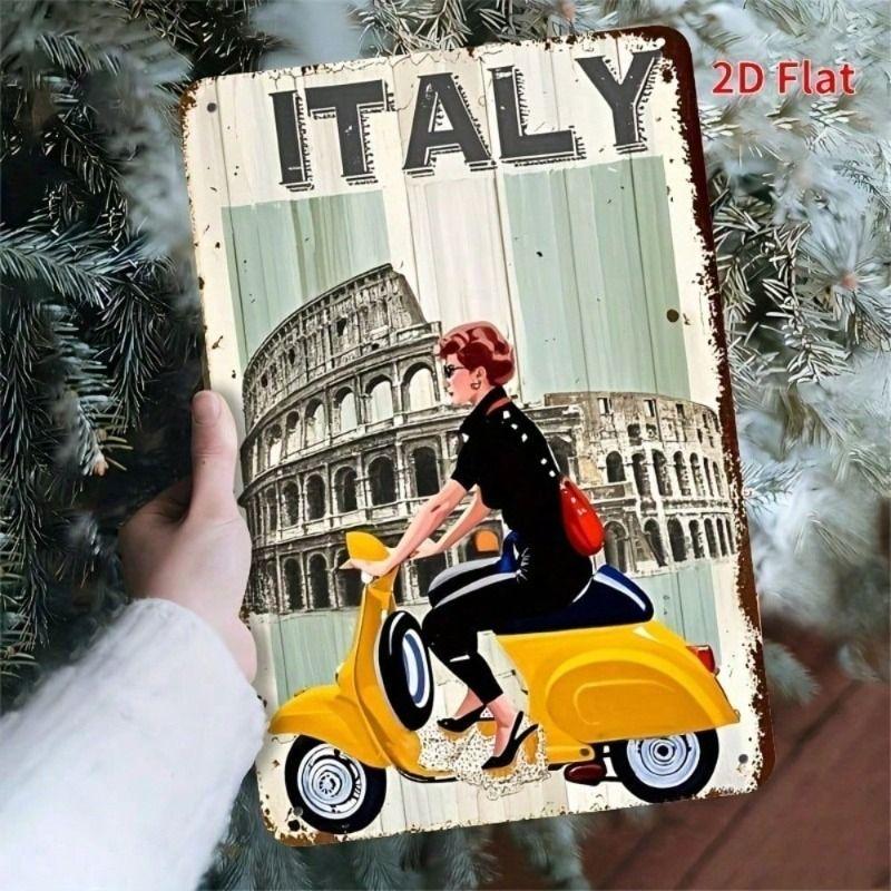 Metal Poster Italy Sign Weatherproof Vintage for Garage Wall Decor
Metal Poster Italy Sign Weatherproof Vintage for Garage Wall Decor
