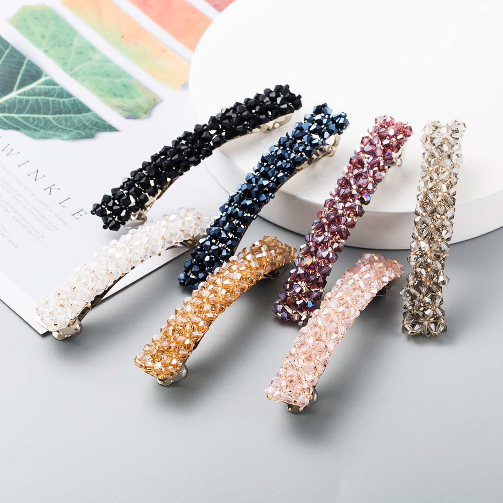 Винтажная хрустальная шпилька из бисера и универсальный однострочный зажим женский боковой зажим пружинный зажим
Винтажная хрустальная шпилька из бисера и универсальный однострочный зажим женский боковой зажим пружинный зажим