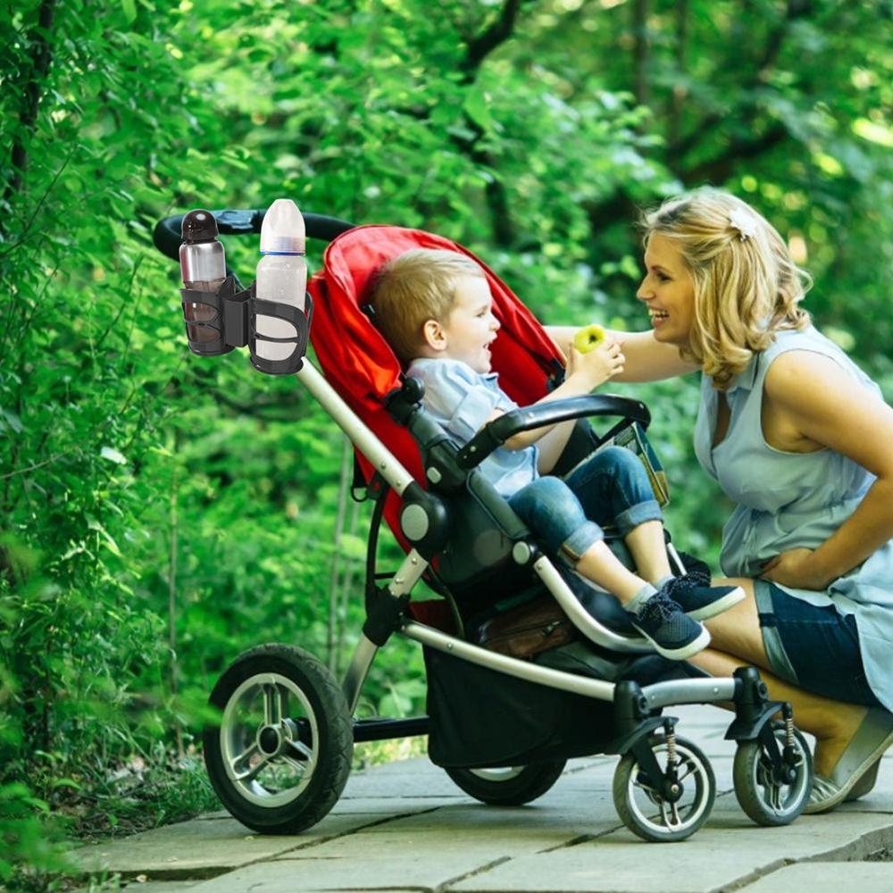 Black 2 Slot Double Cup Holder Stroller Accessory Baby Stroller Cup Holder Pram Bottle Holder
Black 2 Slot Double Cup Holder Stroller Accessory Baby Stroller Cup Holder Pram Bottle Holder