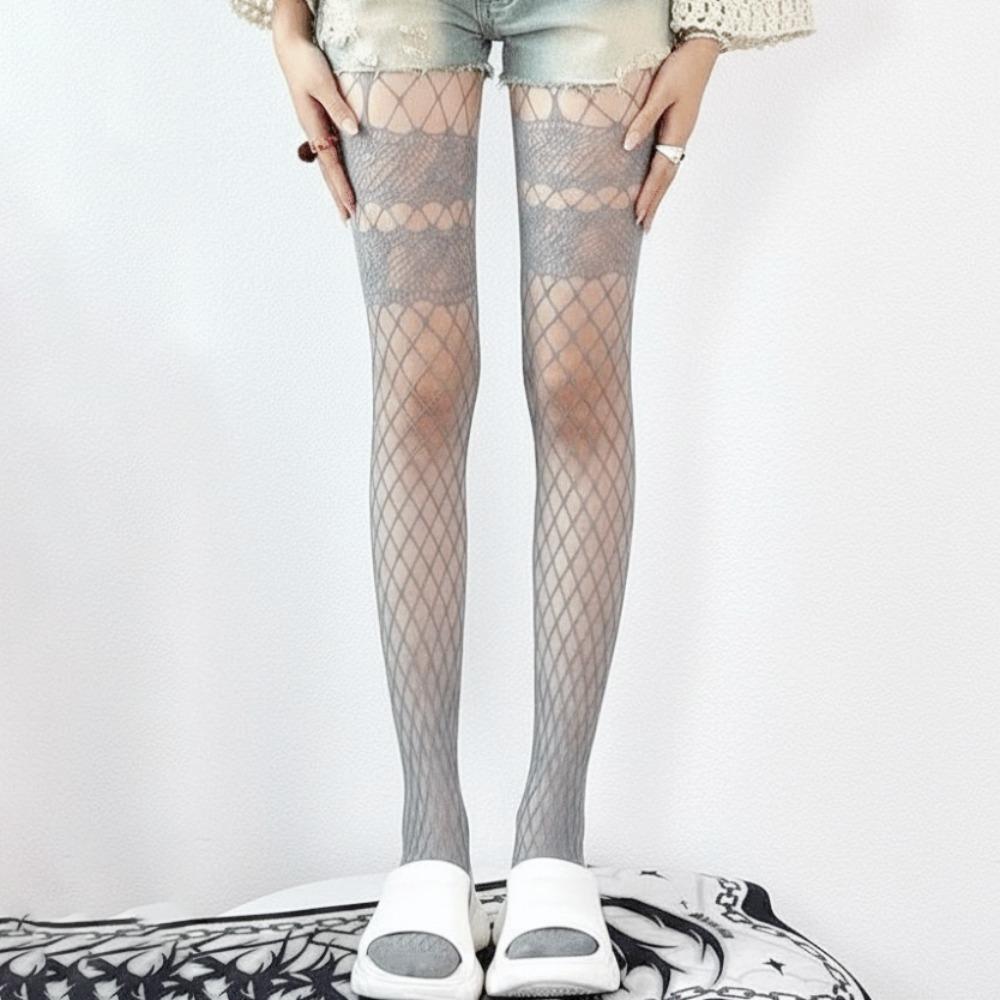 Thin Mesh Fishnet Stockings Nylon Material Mesh Tights Cool Pantyhose Women Wear сірий
Thin Mesh Fishnet Stockings Nylon Material Mesh Tights Cool Pantyhose Women Wear сірий