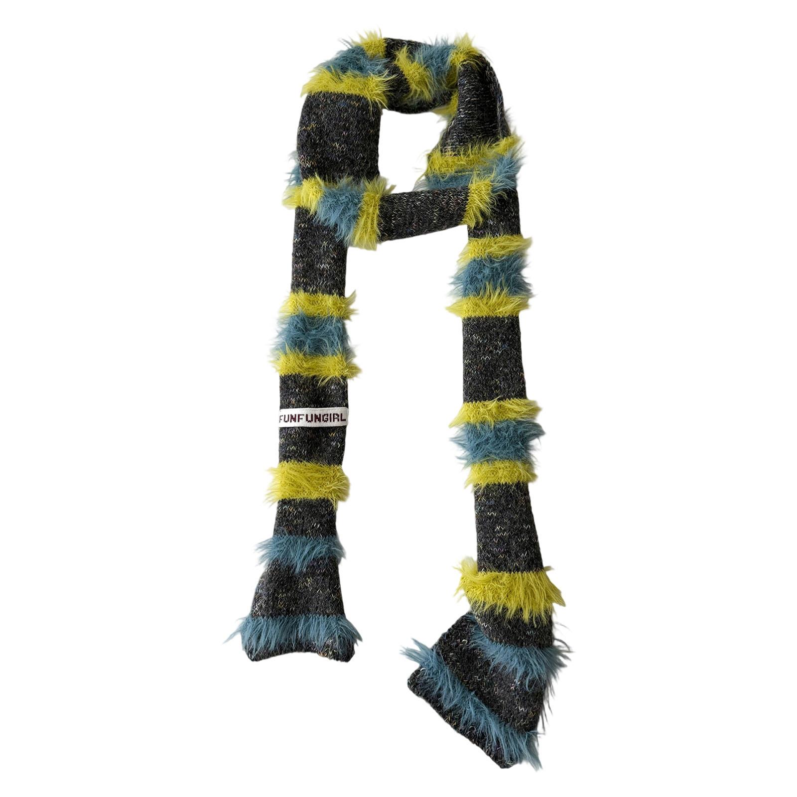 Striped Color Blocking Warm Scarf Lightweight Plush Neckerchief Long Narrow Winter Neck Wrap For Women Girls G
Striped Color Blocking Warm Scarf Lightweight Plush Neckerchief Long Narrow Winter Neck Wrap For Women Girls G