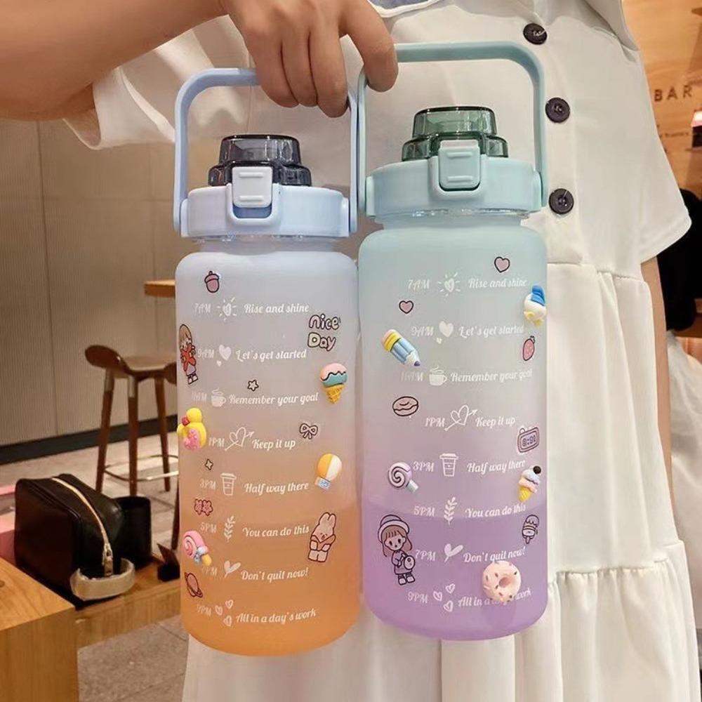 Large Capacity Large Capacity Bottle with Straw Colorful Water Plastic Bottle Children green&purple-2000ml
Large Capacity Large Capacity Bottle with Straw Colorful Water Plastic Bottle Children green&purple-2000ml