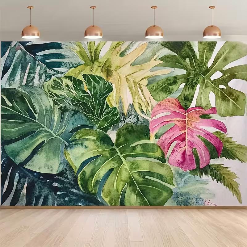 2D Boho Style Tropical Plant Tapestry, Watercolor Monstera Background Cloth for Bedroom 47.2x31.5inch/120*80cm
2D Boho Style Tropical Plant Tapestry, Watercolor Monstera Background Cloth for Bedroom 47.2x31.5inch/120*80cm