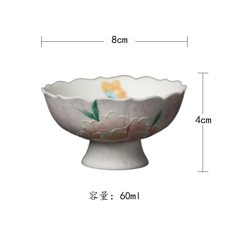 60ml Hand-painted Peony Teacup Zen Tea Bowl Sample Tea Cup Tea-tasting Smelling Cup Jianzhan Master Cups Teaware Accessories As Your Choose
60ml Hand-painted Peony Teacup Zen Tea Bowl Sample Tea Cup Tea-tasting Smelling Cup Jianzhan Master Cups Teaware Accessories As Your Choose