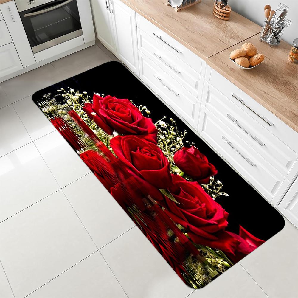Red Rose Flower Pattern Carpet Mat Rug Living Room Home Decoration Romantic Floral Floor Mat Valentine Day Gift Non Slip 40X120CM
Red Rose Flower Pattern Carpet Mat Rug Living Room Home Decoration Romantic Floral Floor Mat Valentine Day Gift Non Slip 40X120CM