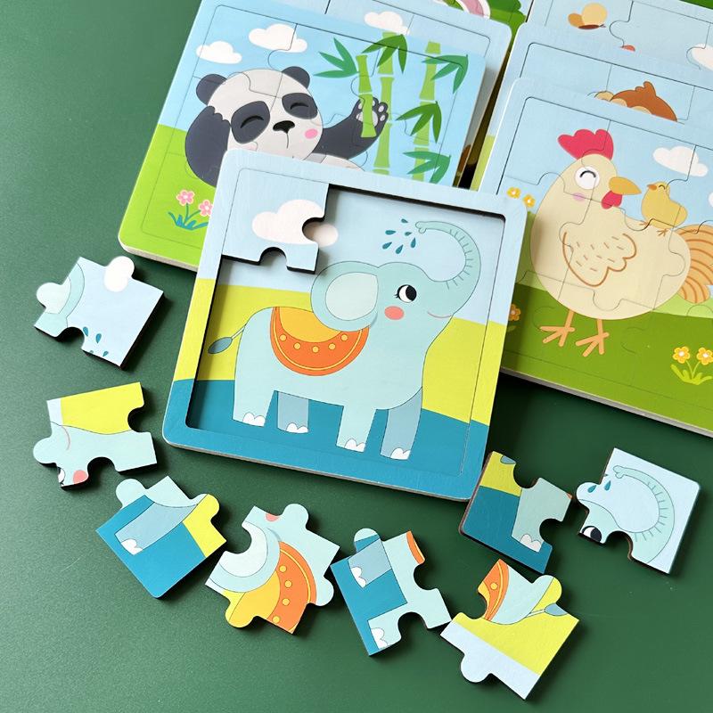 9-Piece Wooden Cartoon Animal & Transportation Puzzle for Toddlers - Educational Early Learning Toy
9-Piece Wooden Cartoon Animal & Transportation Puzzle for Toddlers - Educational Early Learning Toy