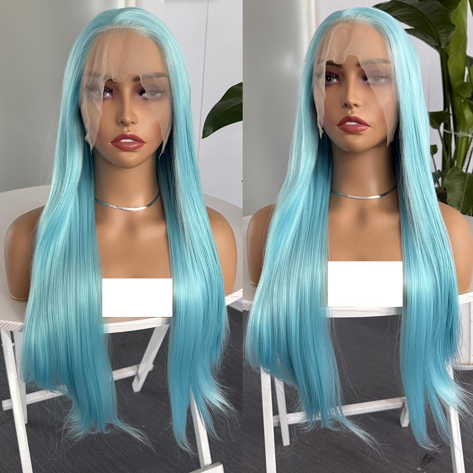 Blue Lace Front Wig 13x4 Long Silky Straight Synthetic Hair Wigs for Women Glueless Natural Hairline Daily Use Cosplay Party Wig (Blue,18inches&Lace Front)
Blue Lace Front Wig 13x4 Long Silky Straight Synthetic Hair Wigs for Women Glueless Natural Hairline Daily Use Cosplay Party Wig (Blue,18inches&Lace Front)