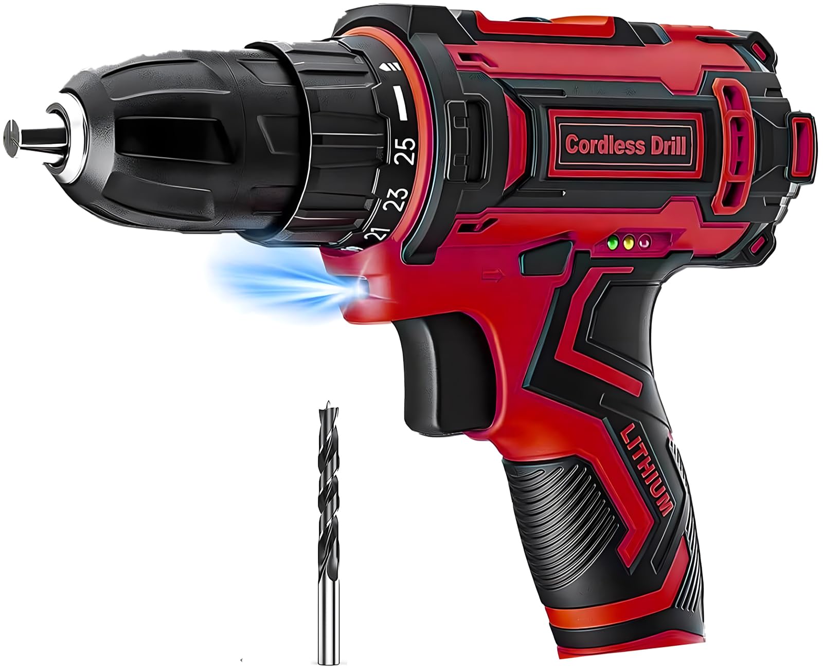 Cotumned Electric Small Electric Drill Impact LED Maximum Strong Speed Adjustment DIY Home For Electric Screwdriver, Driver, Driver, Cordless, Light, рожевий
Cotumned Electric Small Electric Drill Impact LED Maximum Strong Speed Adjustment DIY Home For Electric Screwdriver, Driver, Driver, Cordless, Light, рожевий