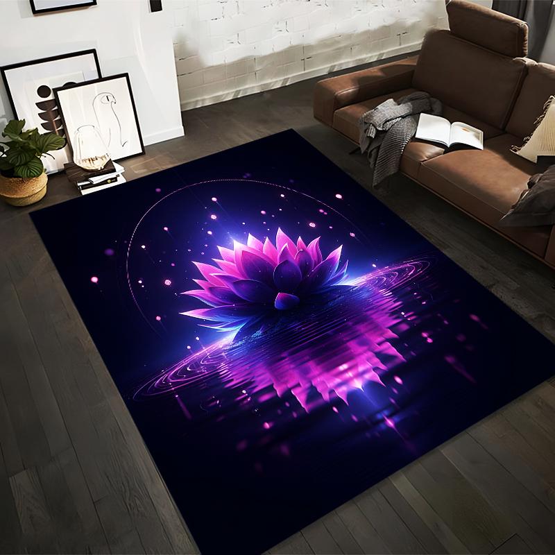 Purple Lotus Flower Carpet with Glowing Water Reflection Design Suitable for use as an anti-slip for living room bedroom sofas 40x60cm( 15x23in )
Purple Lotus Flower Carpet with Glowing Water Reflection Design Suitable for use as an anti-slip for living room bedroom sofas 40x60cm( 15x23in )