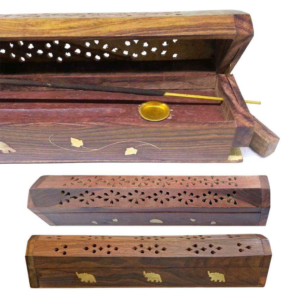 Ebony Craft Ash Catcher Insense Burner Wood Incense Holder Incense Box Hollow Carving Censer A
Ebony Craft Ash Catcher Insense Burner Wood Incense Holder Incense Box Hollow Carving Censer A