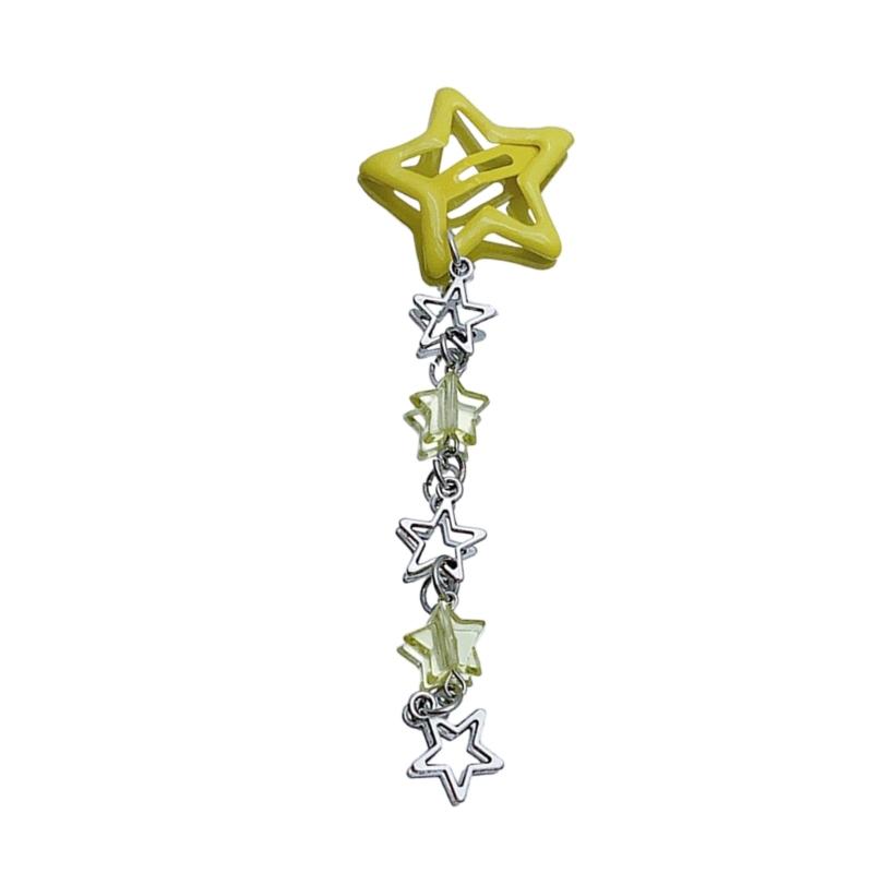 Star Fringe Pendent Hair Clip Hairpin with Decoration Colorful Hair Barrette for Girls Y2k Ornaments Hair Accessory жовтий
Star Fringe Pendent Hair Clip Hairpin with Decoration Colorful Hair Barrette for Girls Y2k Ornaments Hair Accessory жовтий