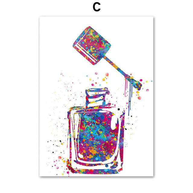 Акварельная живопись, лак для ногтей, постер, женский макияж, настенная живопись на холсте, Красота украшения, украшение для комнаты девушки, изображение 21X30cm No Frame
Акварельная живопись, лак для ногтей, постер, женский макияж, настенная живопись на холсте, Красота украшения, украшение для комнаты девушки, изображение 21X30cm No Frame