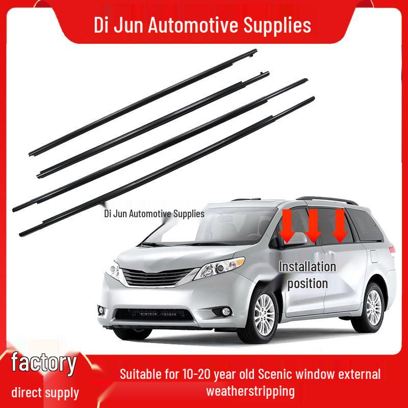 Sienna Window Glass Waterproof Sealing Strip for 10-23 Year Models Left Rear Door
Sienna Window Glass Waterproof Sealing Strip for 10-23 Year Models Left Rear Door