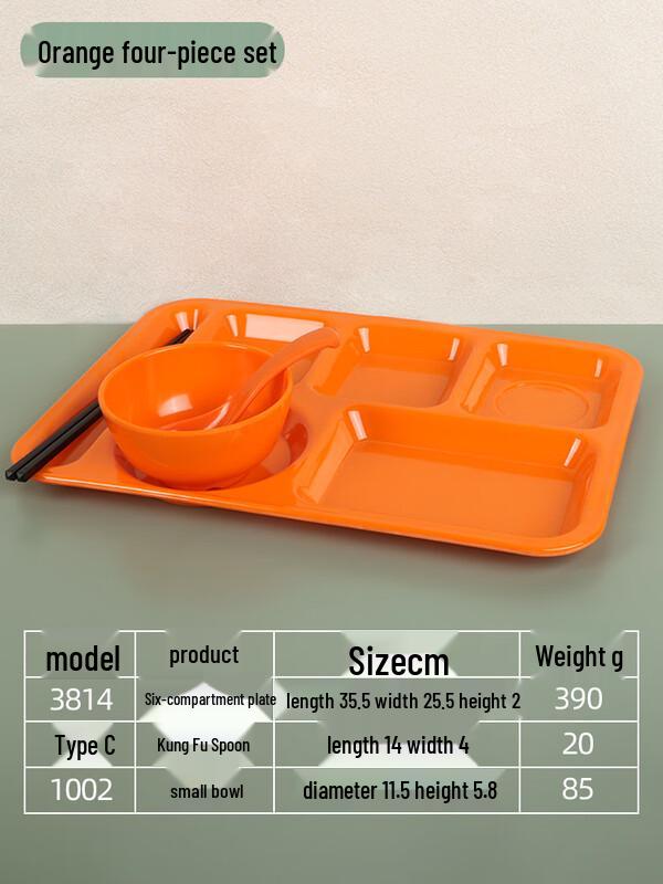 Commercial Rectangular Melamine 6-Compartment Meal Tray
Commercial Rectangular Melamine 6-Compartment Meal Tray