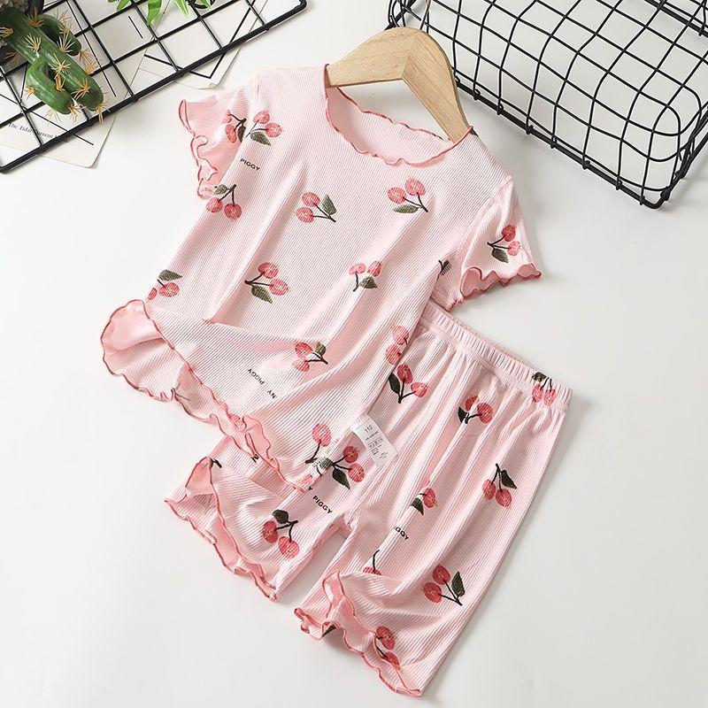 Girls Ice Silk Pajama Set - Summer Thin Short Sleeve & Shorts 110 cm
Girls Ice Silk Pajama Set - Summer Thin Short Sleeve & Shorts 110 cm