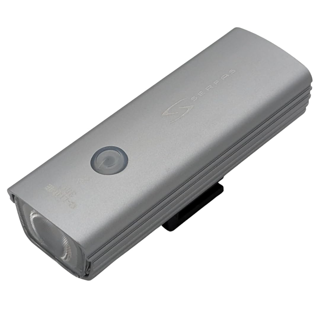 SERFAS USL PLUS Bicycle LED USB 350 Silver Headlight, Type-C Rechargeable, Lumens,
SERFAS USL PLUS Bicycle LED USB 350 Silver Headlight, Type-C Rechargeable, Lumens,